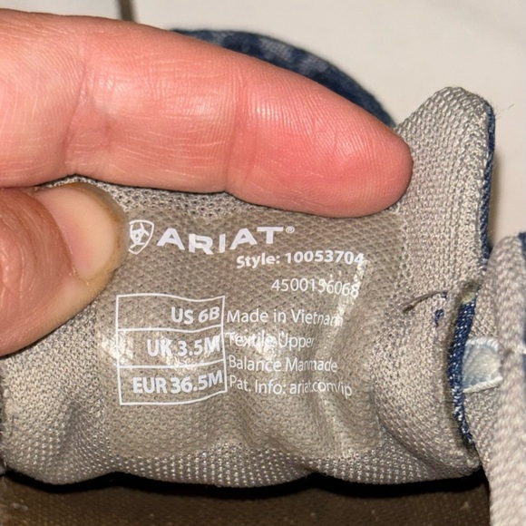 Ariat Hilo Denim Leopard sold out size 6 - Picture 8 of 8